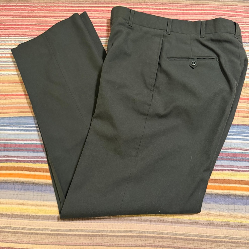 Tennessee Apparel Corp Mens Trousers Dress Pants 30L‎ Polyester Wool Blend Green